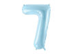 Picture of FOIL BALLOON NUMBER 7 PASTEL BLUE 34 INCH